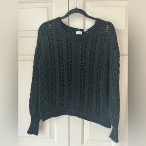 Elegant Black Knit Sweater